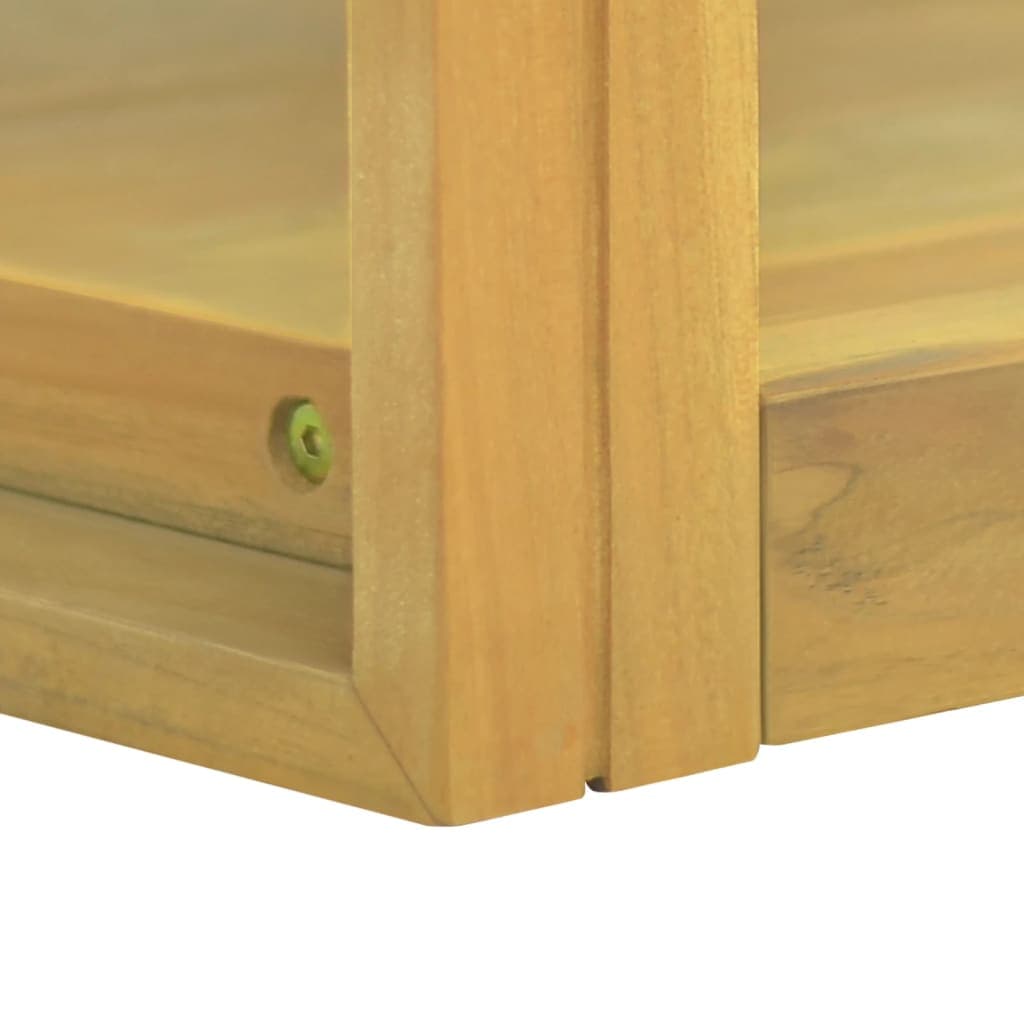 Wandhängender Badezimmerschrank Teakholz massiv 60 cm