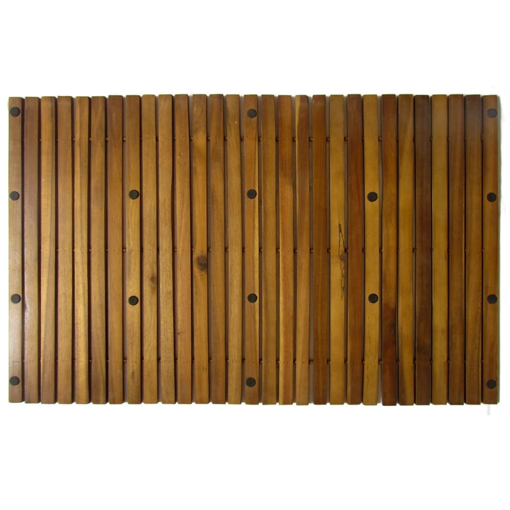 Alfombrilla de baño de acacia