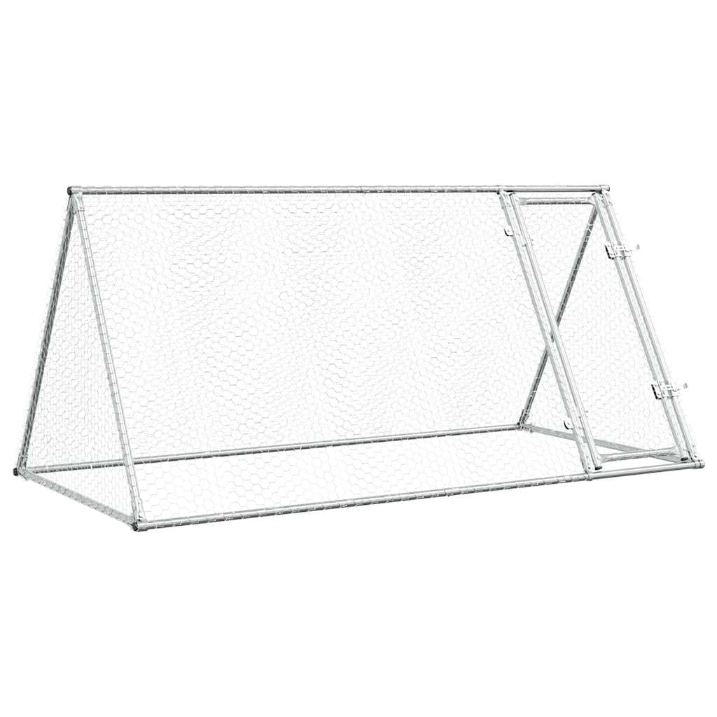 Verzinkter Hühnerkäfig silber 200 cm