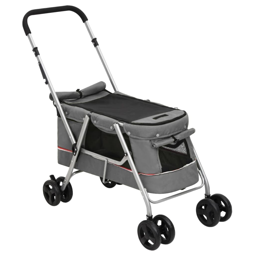 Faltbarer Hunde-Buggy aus Leinenstoff, 100 cm
