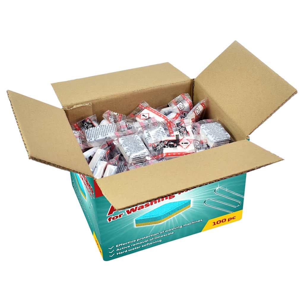 Pastillas para lavadora 100 uds contra cal y suciedad