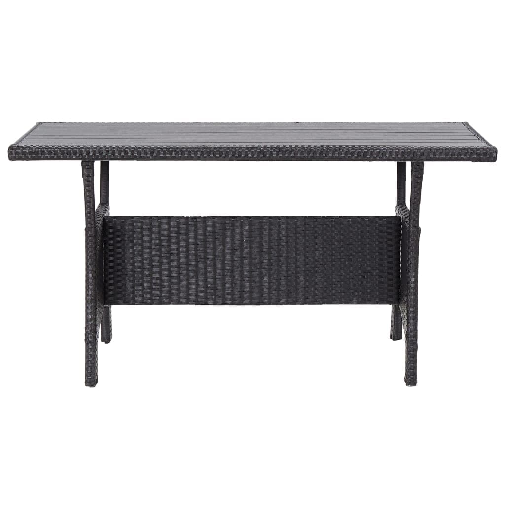 Tavolo da giardino 120 cm in polirattan, resistente alle intemperie