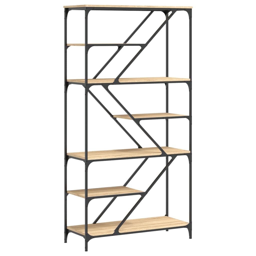 Bücherregal Sonoma Eiche 91 cm Holzwerkstoff