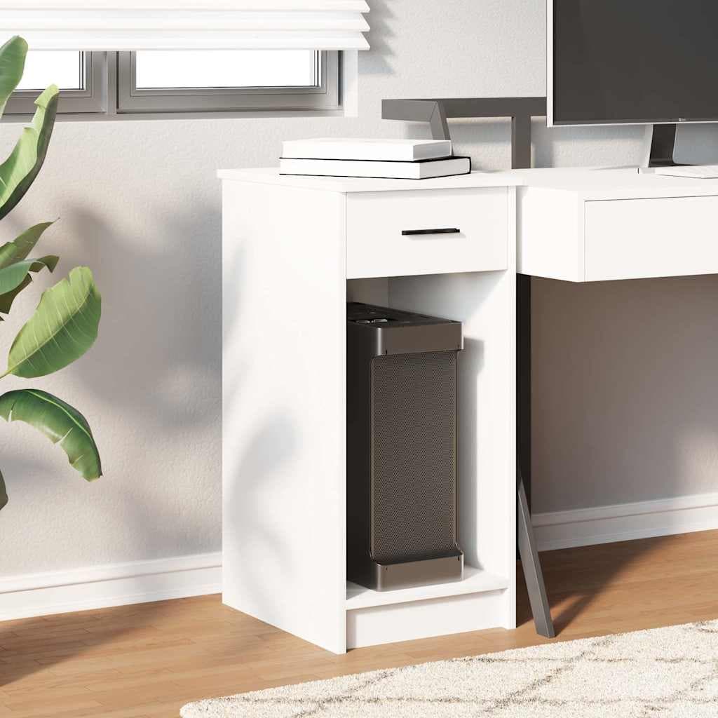 Meuble ordinateur avec tiroir, 35 cm large