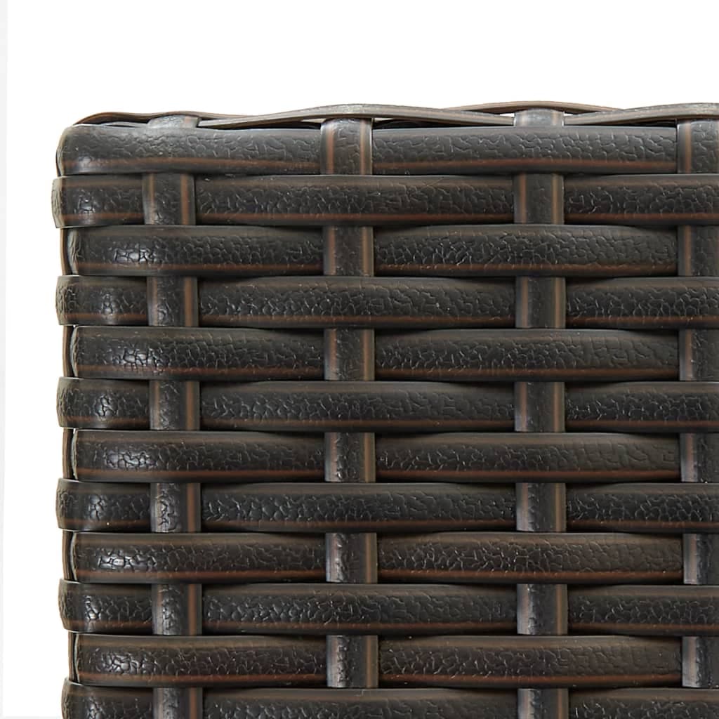Barhocker 4er Set aus Polyrattan, stapelbar