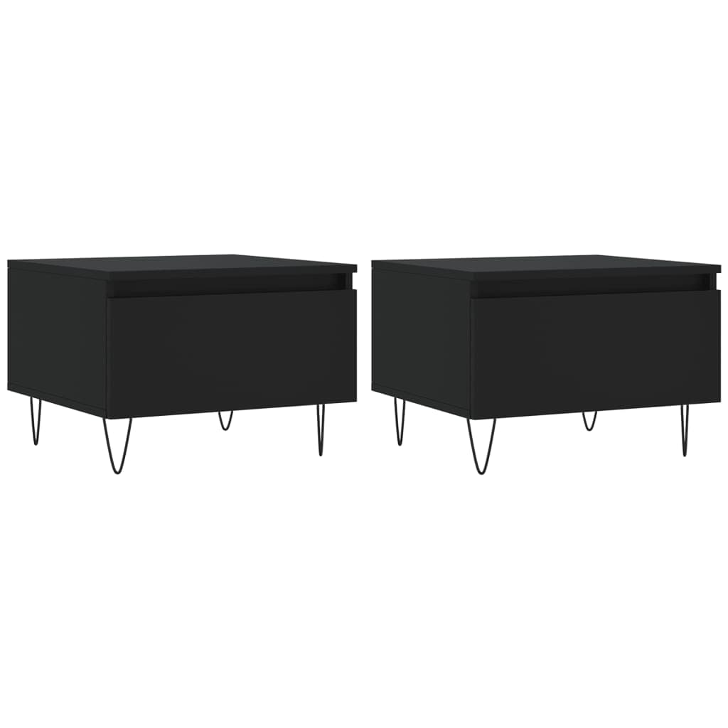 Tables basses lot de 2 bois 50 cm