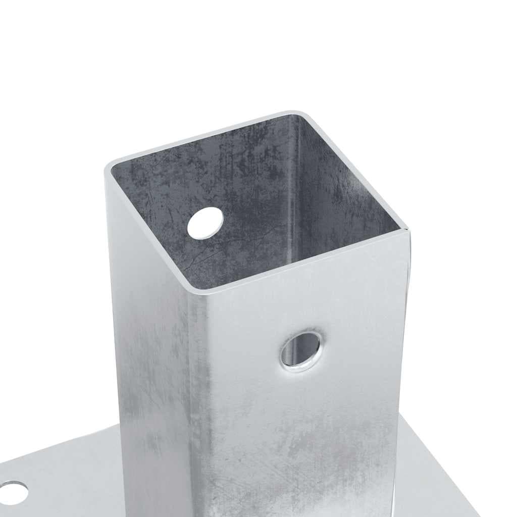 Verzinkte Pfostenanker eckig, 4 Stück, 71x71 mm