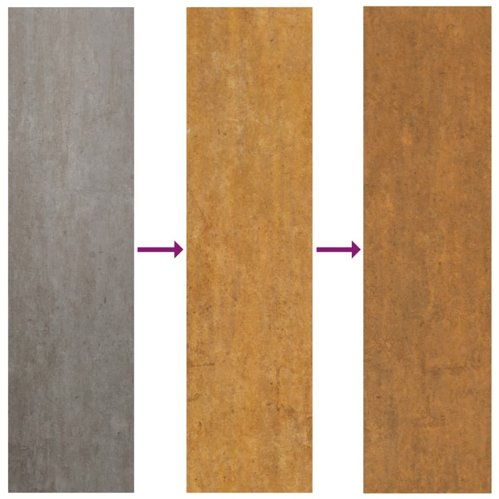 Letto rialzato con serra allegata in acciaio corten Serra zincata