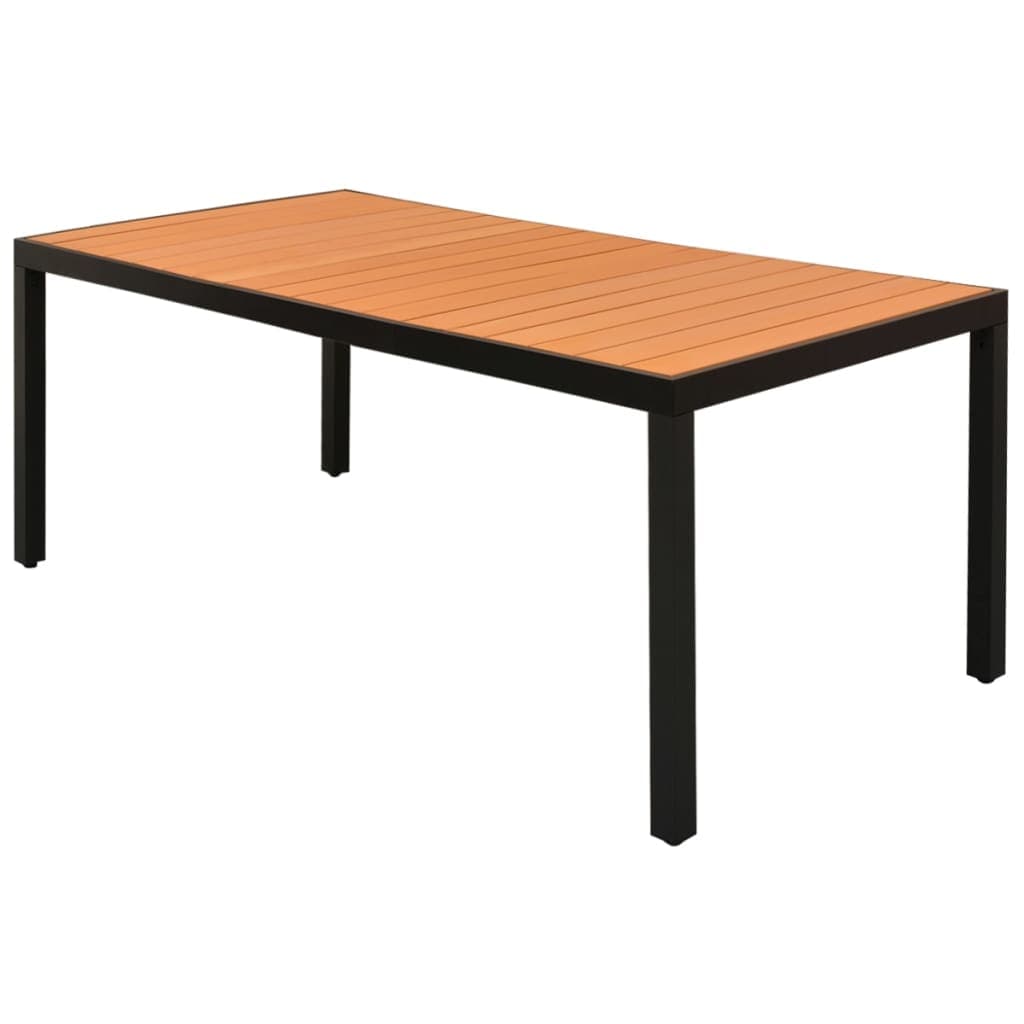Tavolo da giardino 185 cm in WPC, resistente alle intemperie