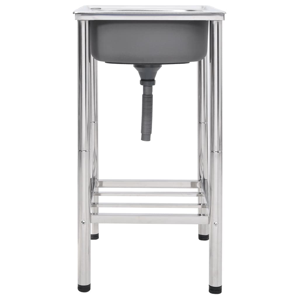 Lavabo de camping inox avec robinet