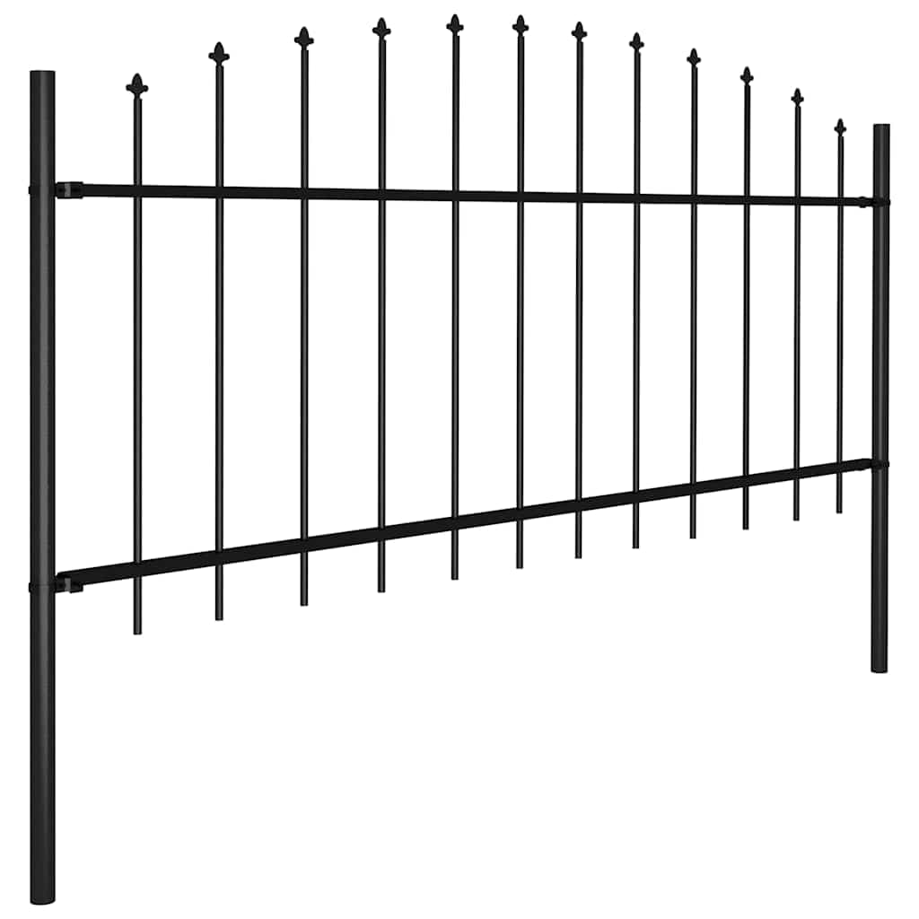 Gartenzaun mit Speerspitzen, 0,5 bis 0,75 Meter