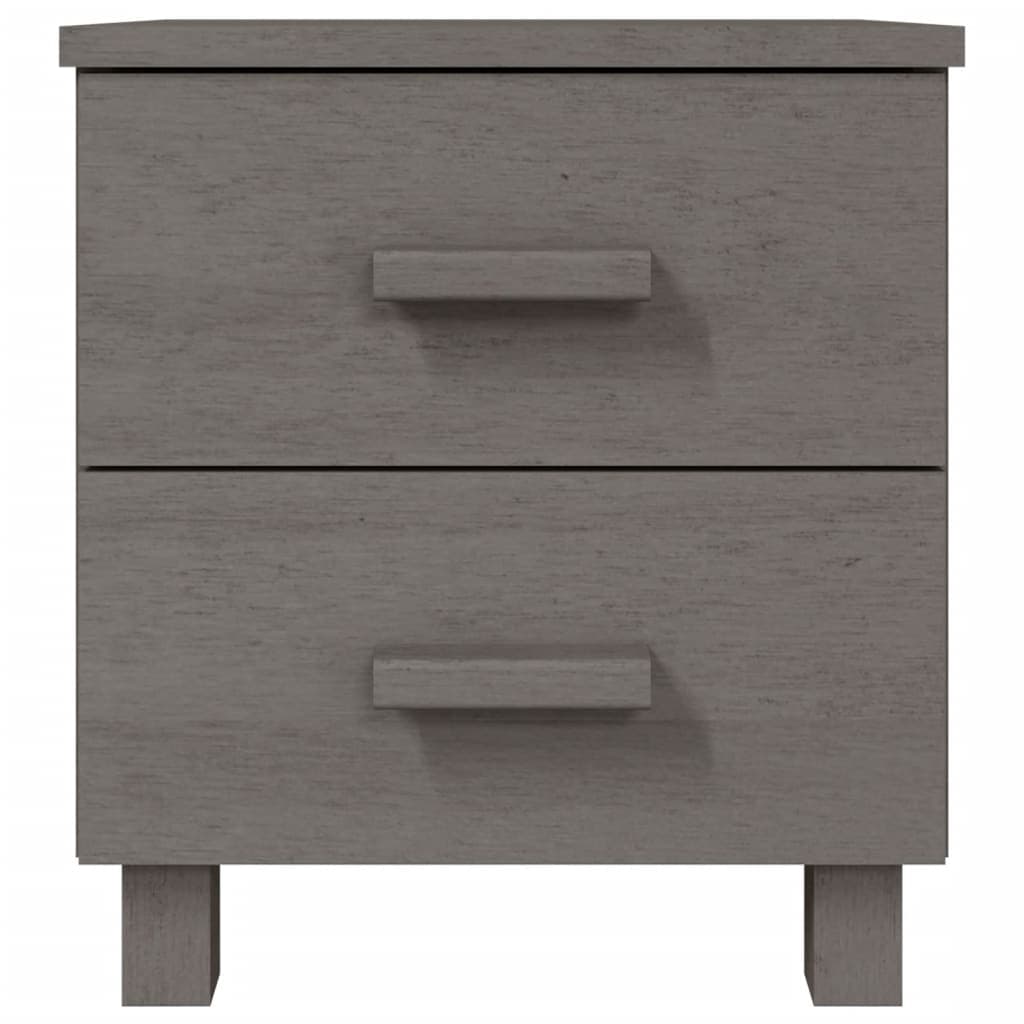 Hamar Nachttische 2er-Set 40x35x44,5 cm Massivholz