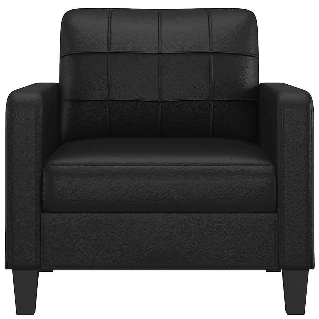 Sessel 60 cm Kunstleder cremefarben