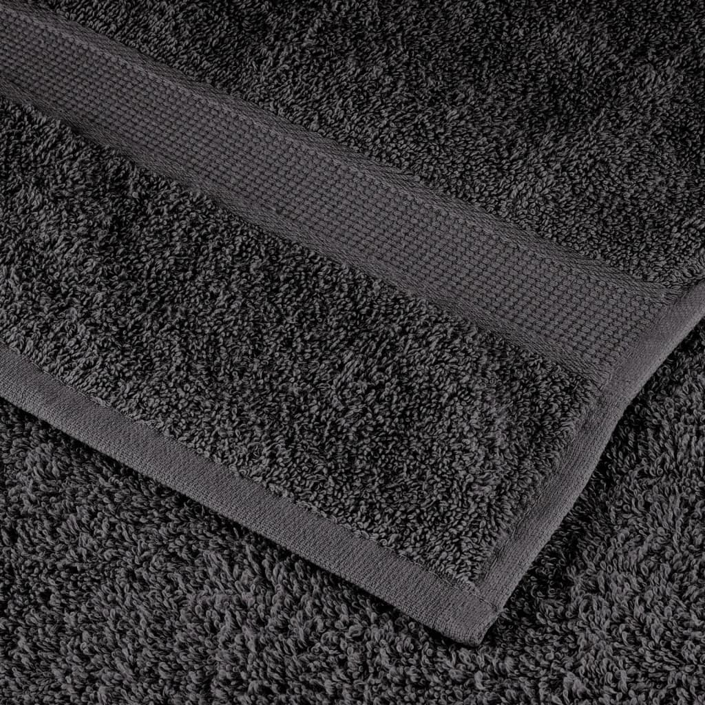 SOLUND Set de toallas antracita 12 piezas 600 g/m²