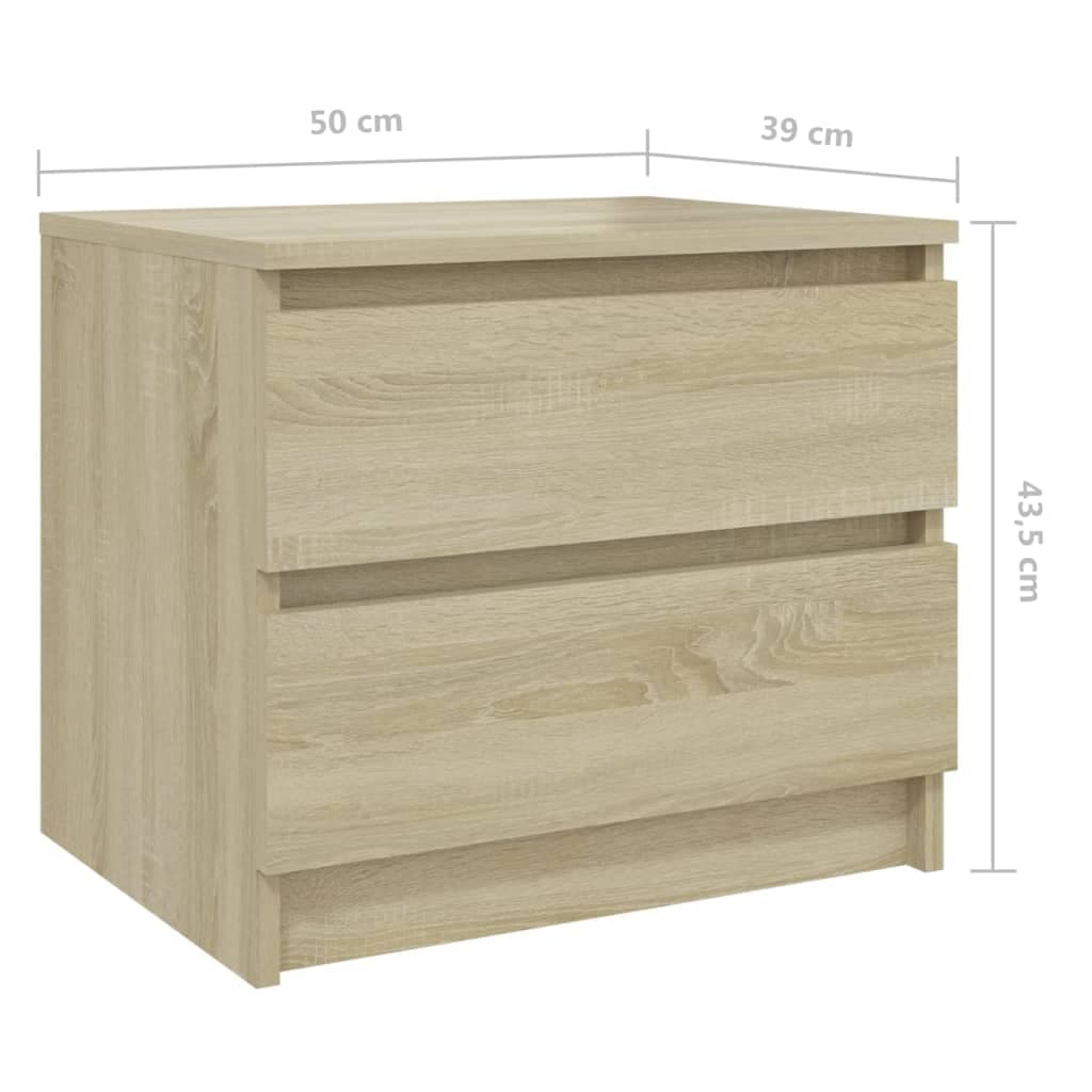 Nachttisch Sonoma Eiche 50x39x43,5 cm Holzwerkstoff