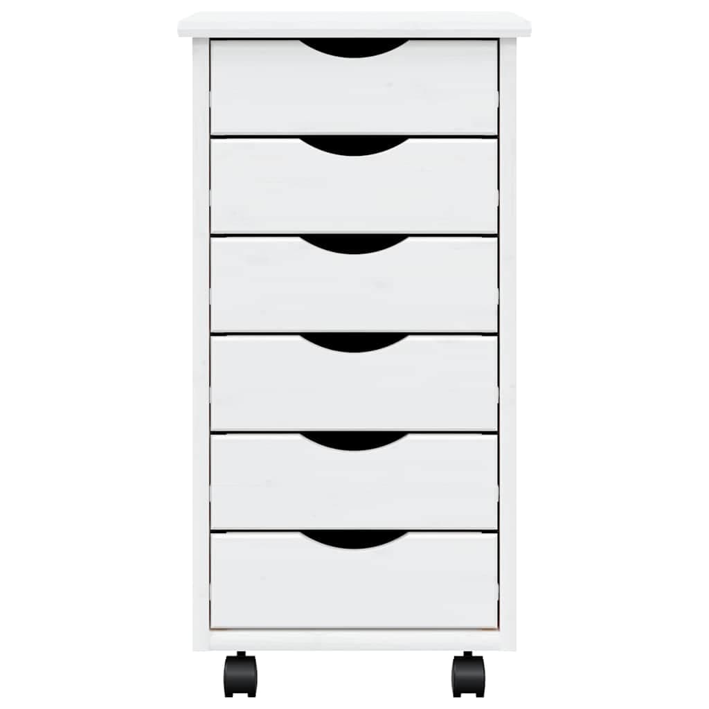 Rollschrank mit Schubladen MOSS aus Massivkiefer