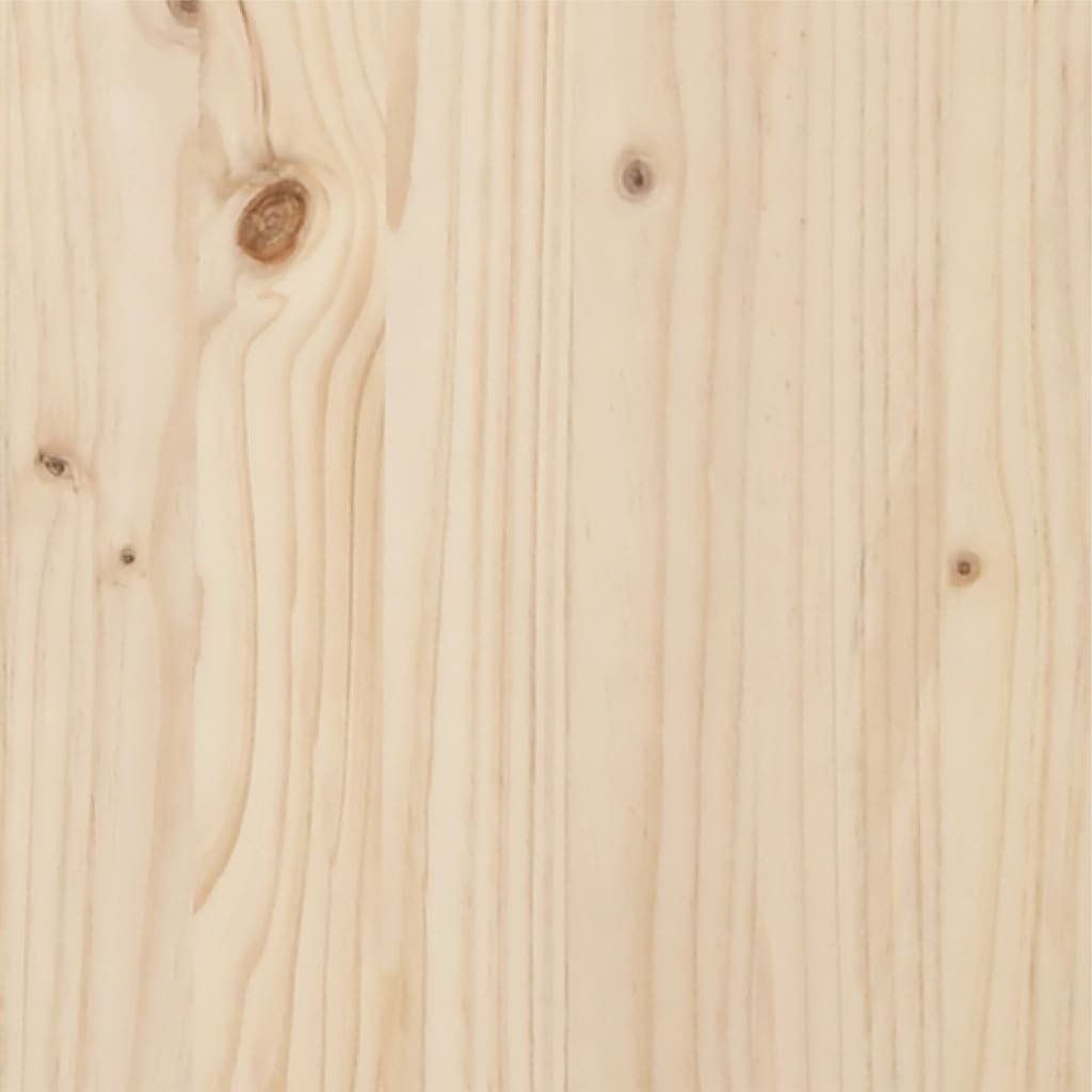 Massivholzbett aus Kiefer, stabiles Design