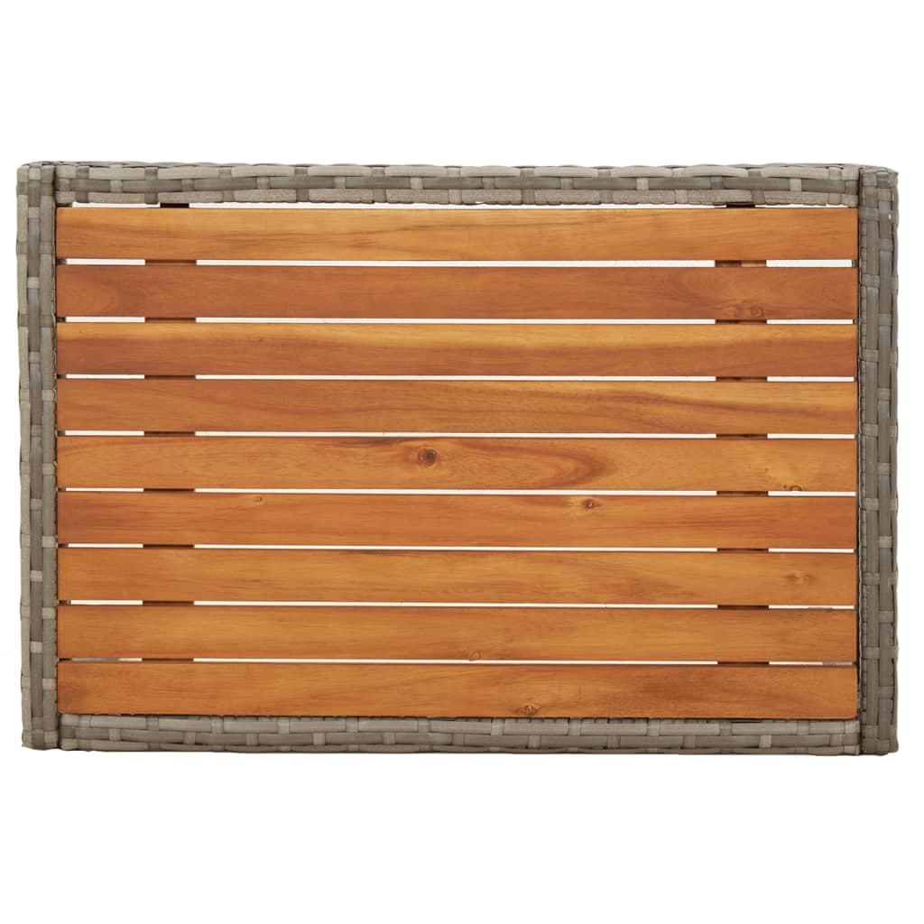 3-teiliges Garten-Lounge-Set Polyrattan mit Polstern