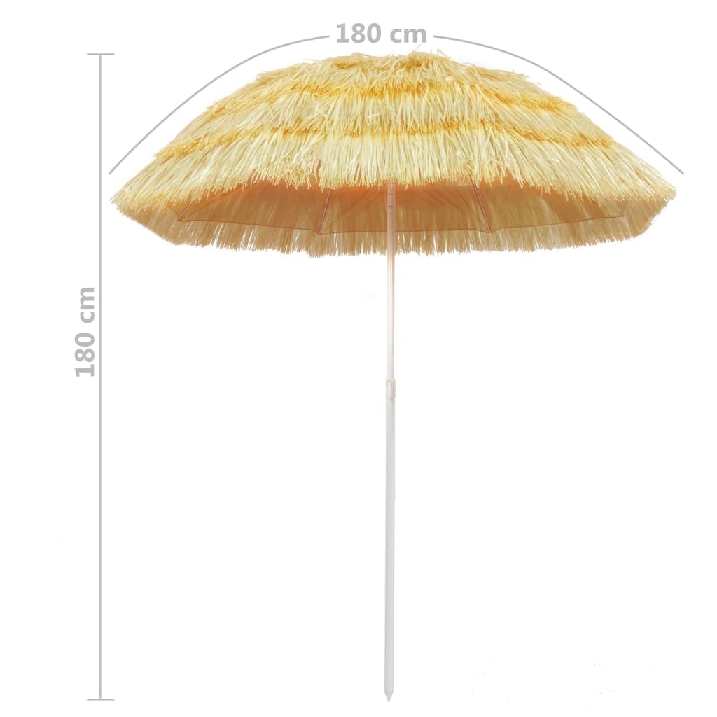 Ombrellone da spiaggia Natural Hawaiian Style 180 cm