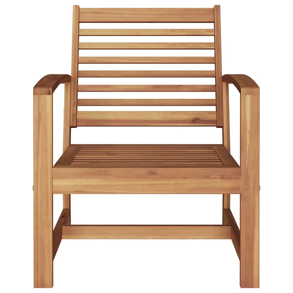 Set di 2 sedie da giardino naturale 60 x 65 cm