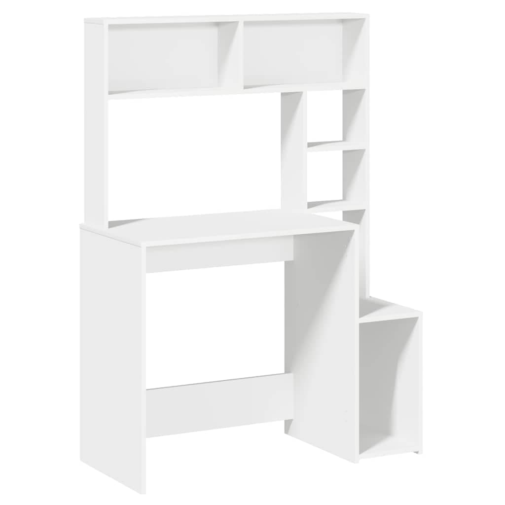 Bureau avec étagère 100 cm bois