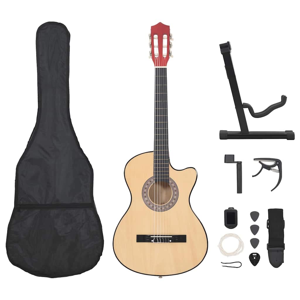 12-teiliges Westerngitarren-Set mit Cutaway und 6 Saiten