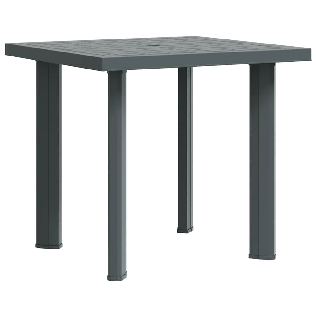 Mesa de jardín antracita 80 cm – moderna