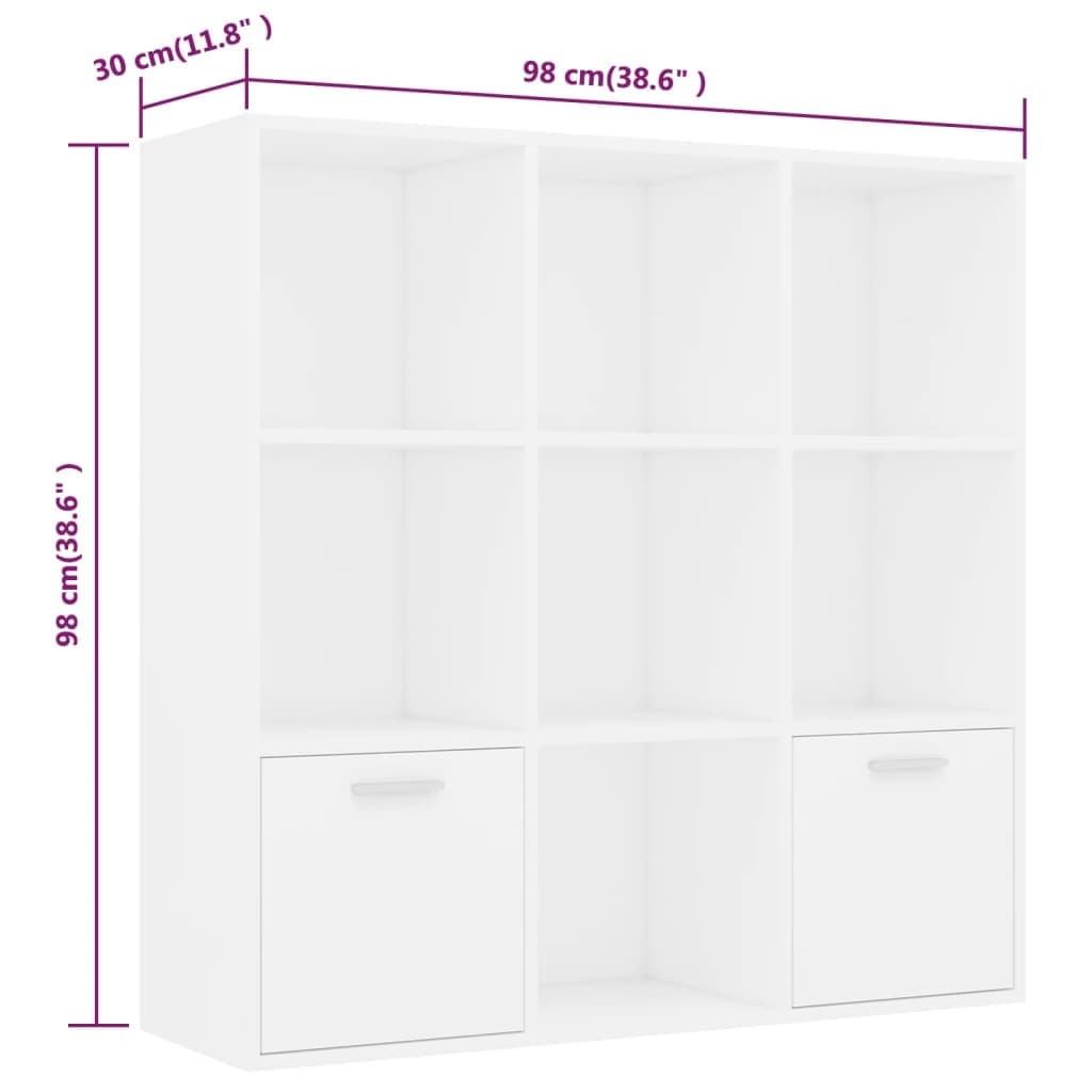 Bücherregal 98 cm Holzwerkstoff