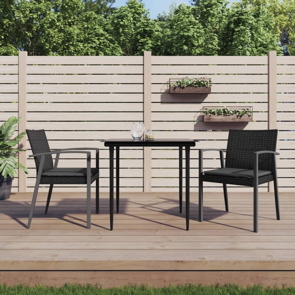 Gartenstühle mit Polstern 2er-Set 56,5 cm