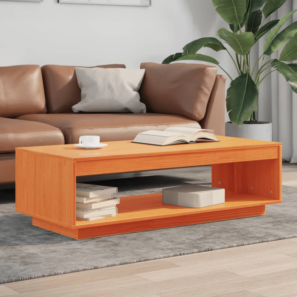 Couchtisch Wachsbraun 110x50x33,5 cm Kiefer