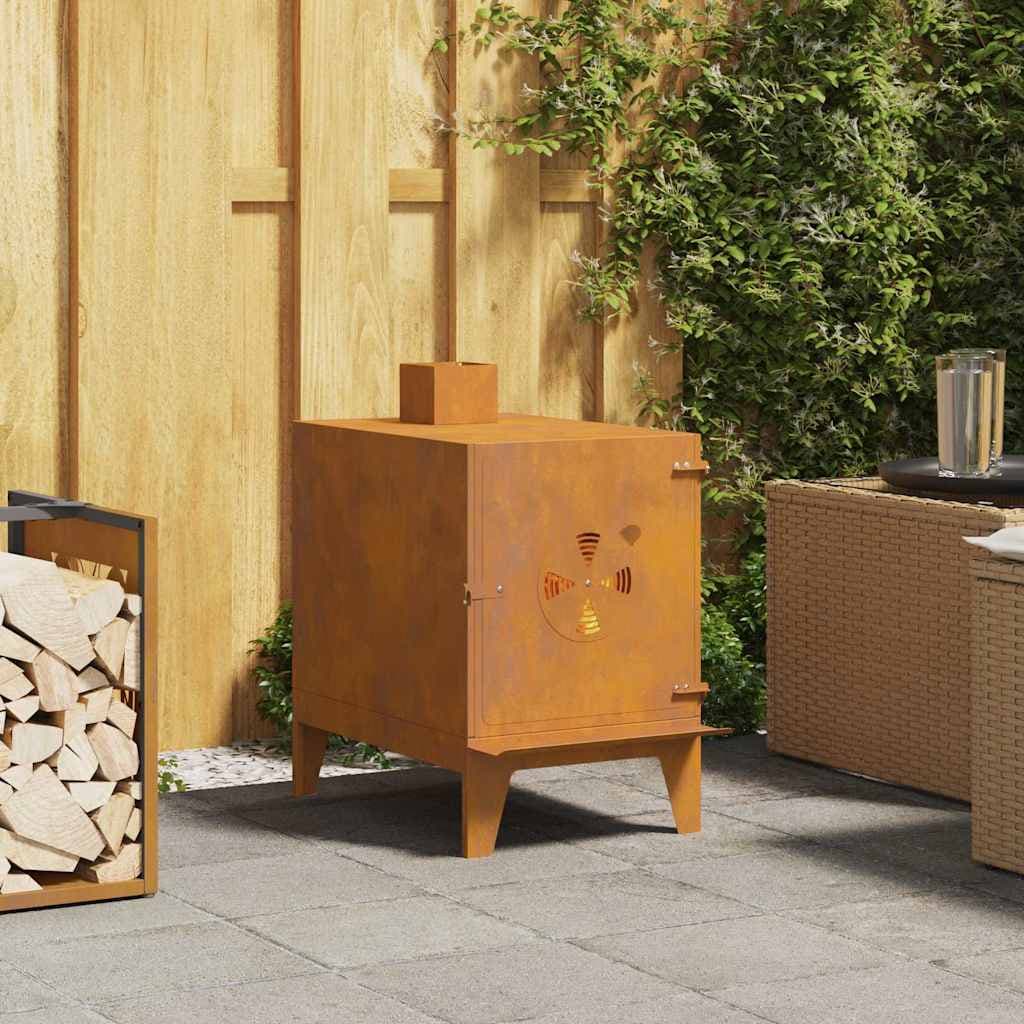 Braciere da giardino in acciaio corten, 35 cm