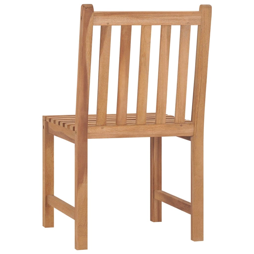 Gartenstühle massives Teakholz, 2er-Set