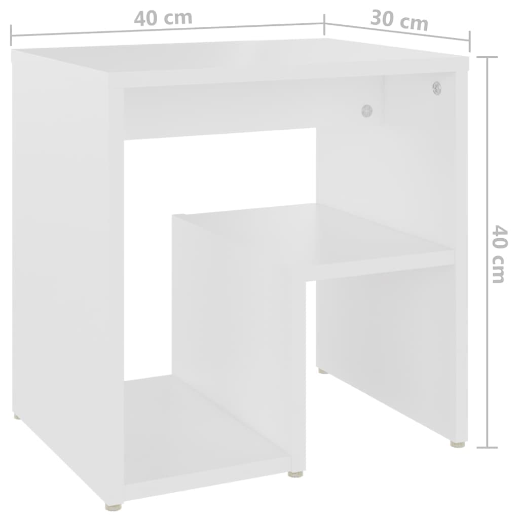 Set di 2 comodini in legno design 40 cm