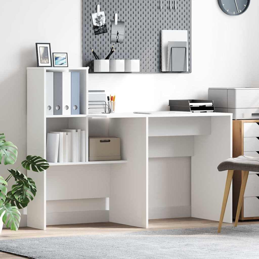 Bureau avec étagère 131,5 x 50 cm