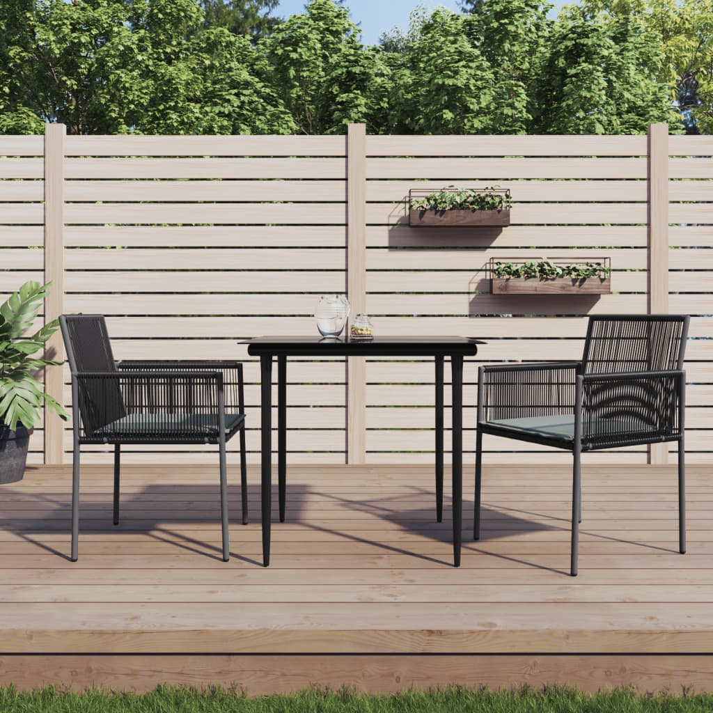 Gartenstühle mit Polstern 2er-Set 54x60,5 cm