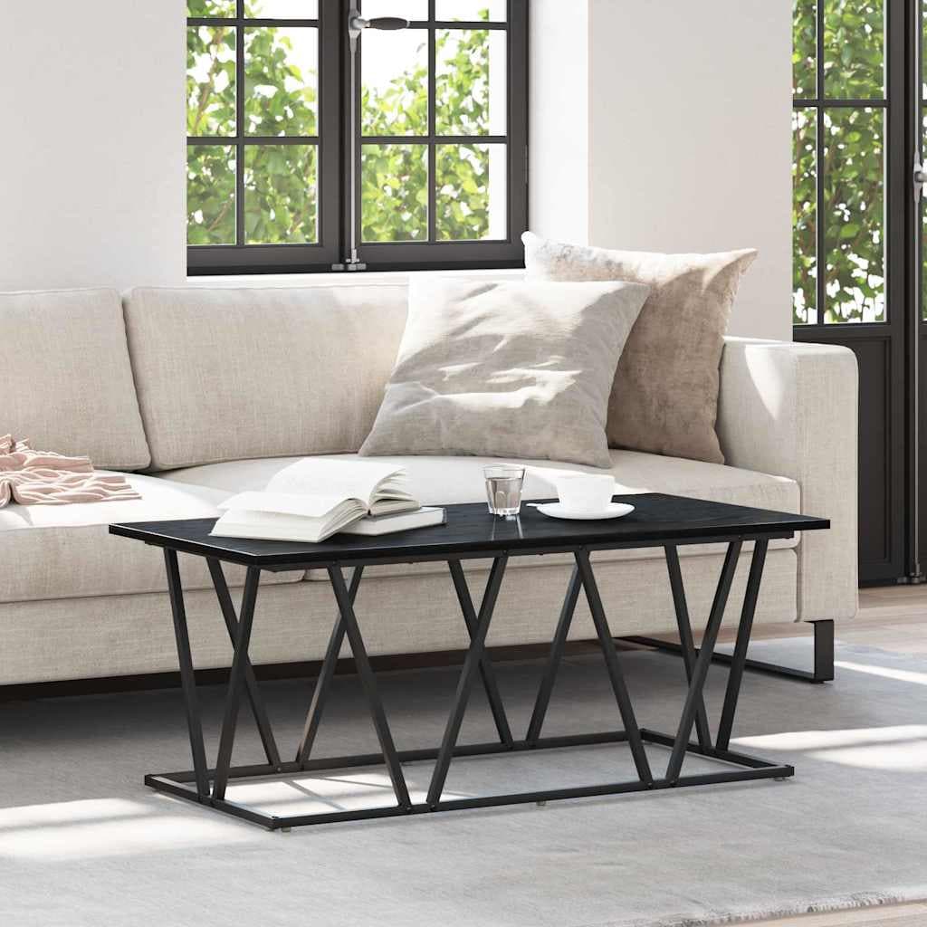 Couchtisch Schwarz Eiche 100 cm Sperrholz