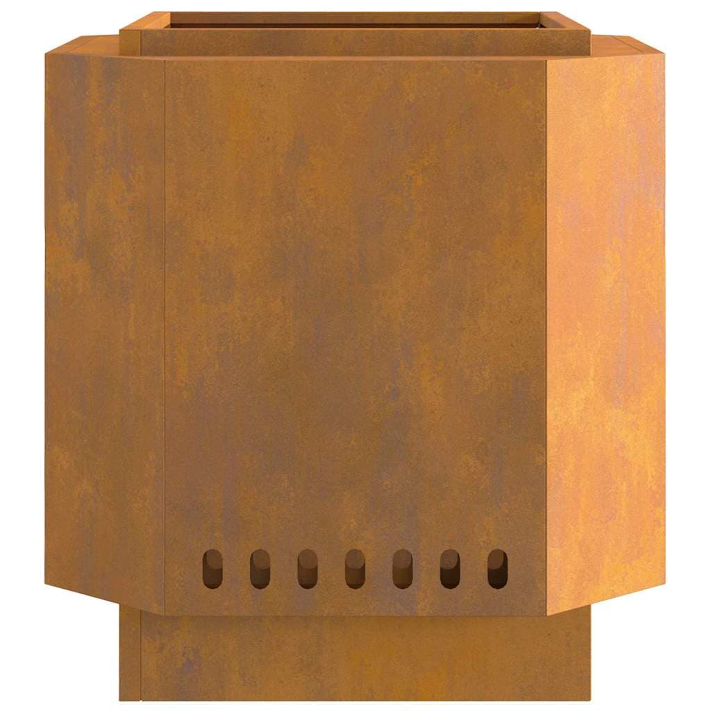 Brasero Marrón 48 cm de acero corten