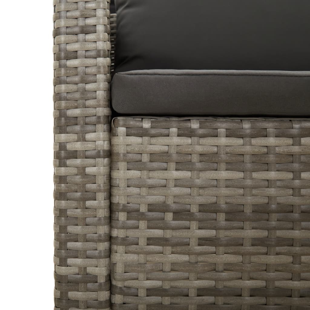4er Garten-Lounge-Set Polyrattan Polster