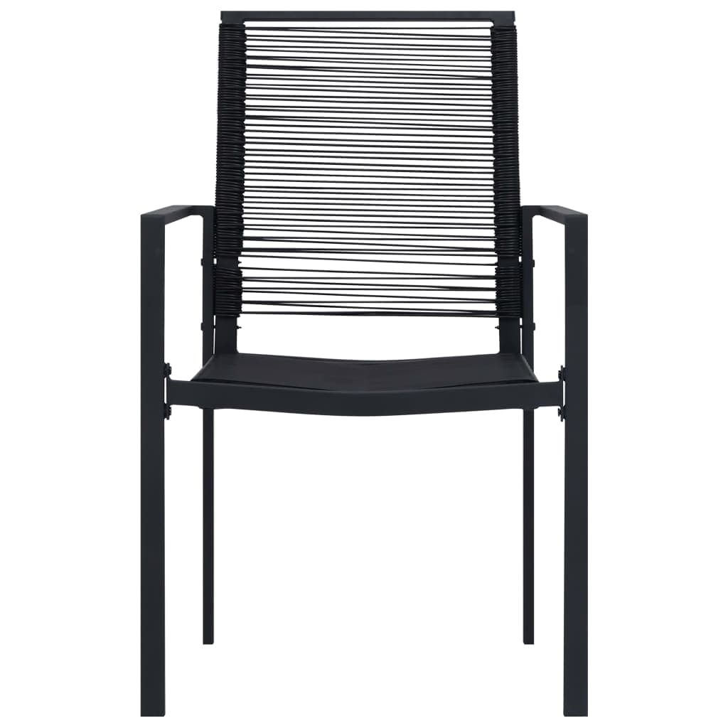 Set di 2 sedie da giardino in rattan PVC