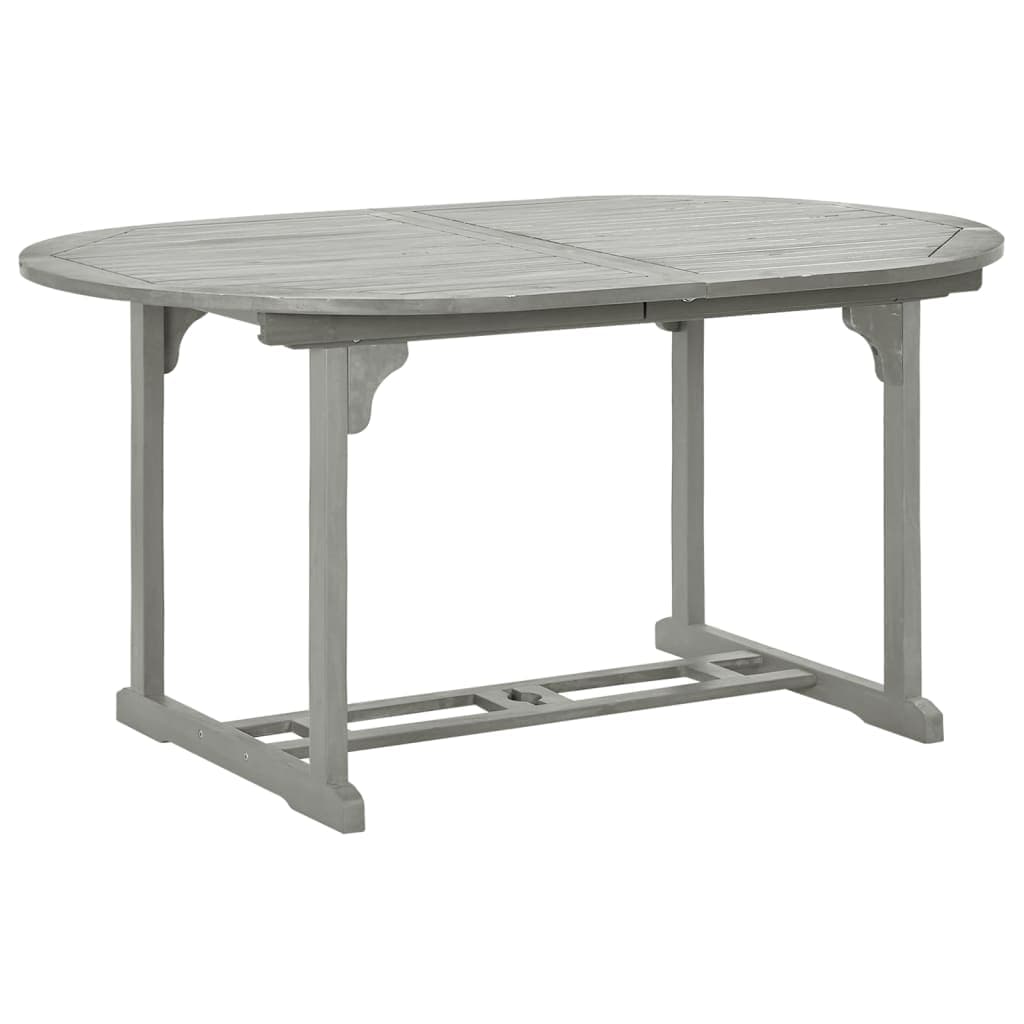 Mesa de jardín 200 cm acacia maciza – estable