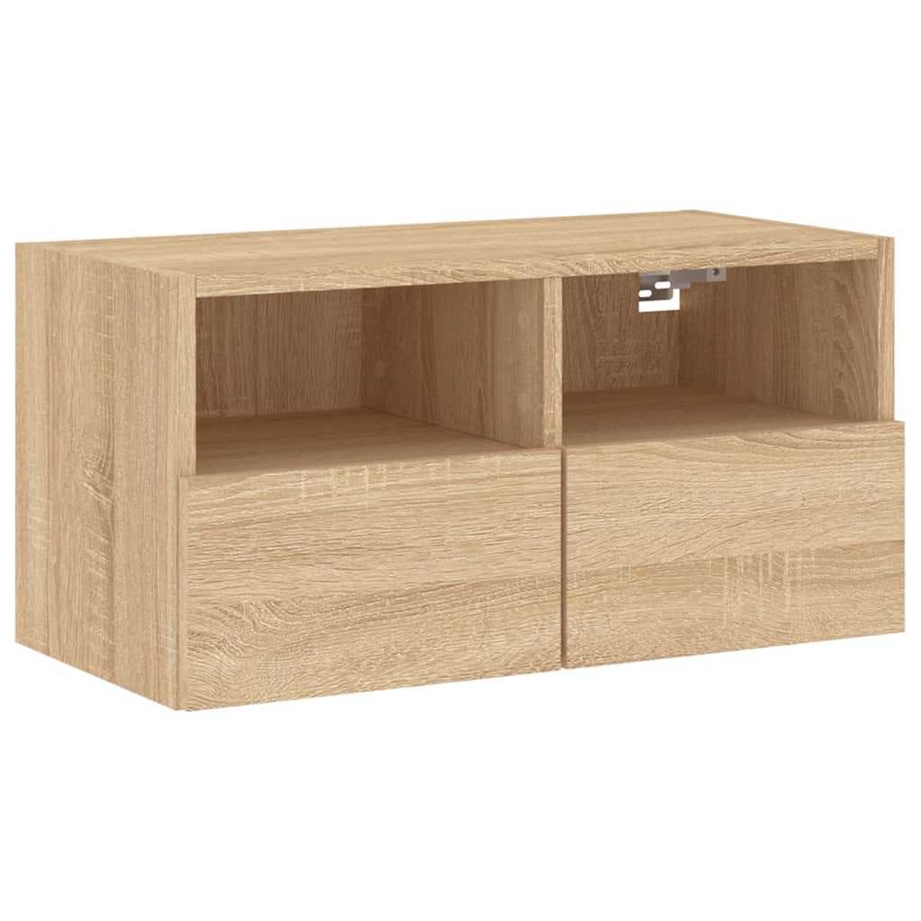TV-Wandelement Sonoma-Eiche 60 cm Holz