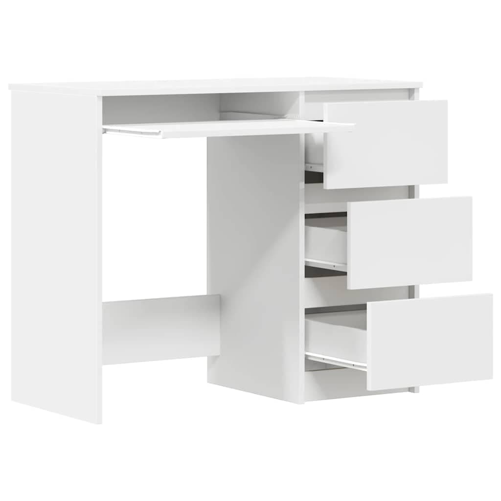 Bureau 90 cm en panneau de bois – robuste