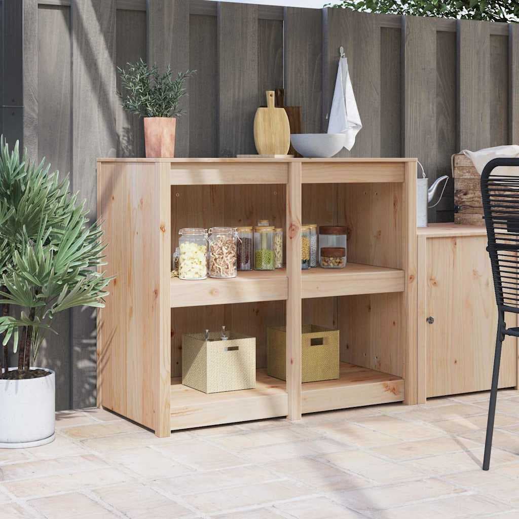 Massiver Kiefernholz Küchenschrank 106 cm