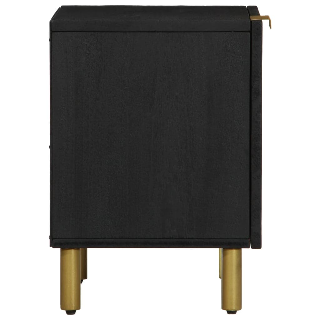 Nachttische 2er-Set Massivmango 40 cm