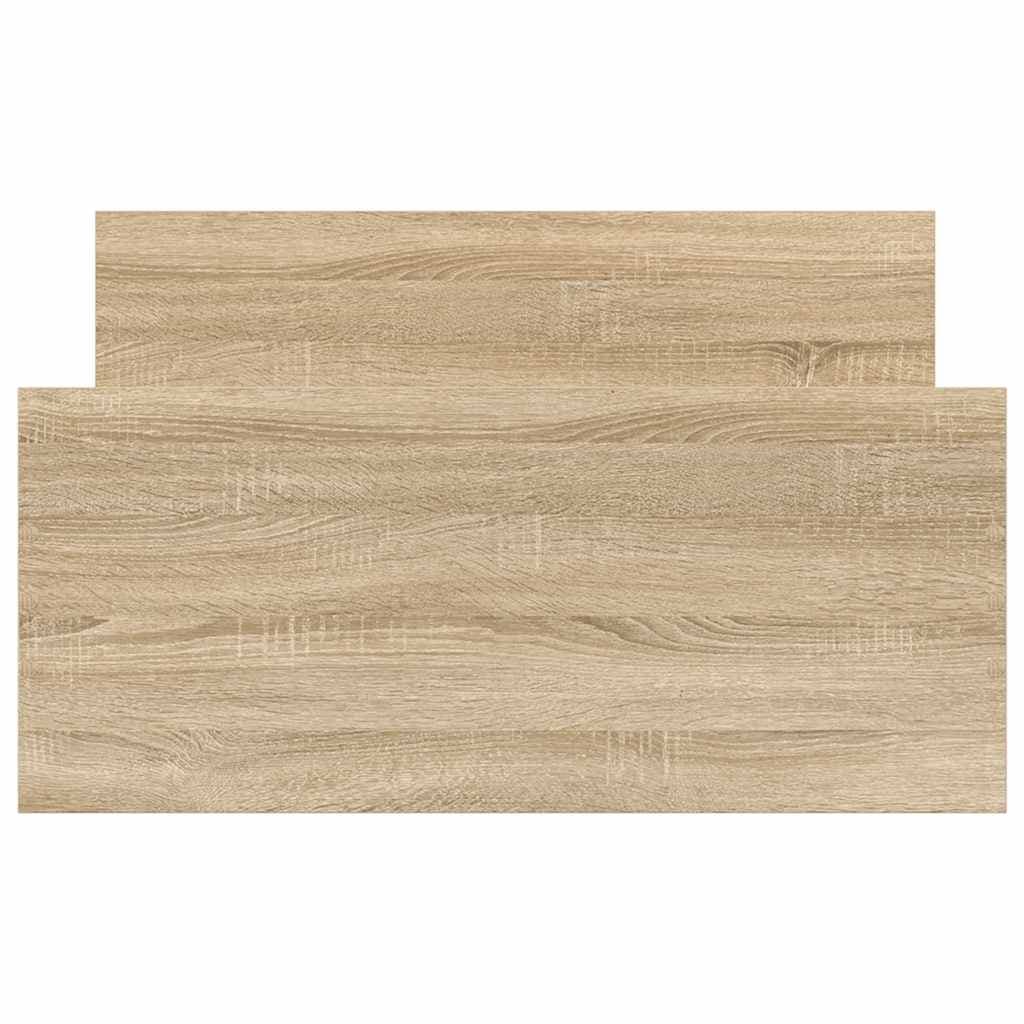 Bettgestell ohne Matratze Sonoma-Eiche Holzverbund