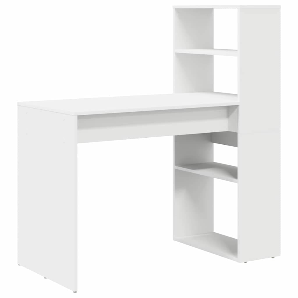 Bureau avec étagère 113 cm panneau composite