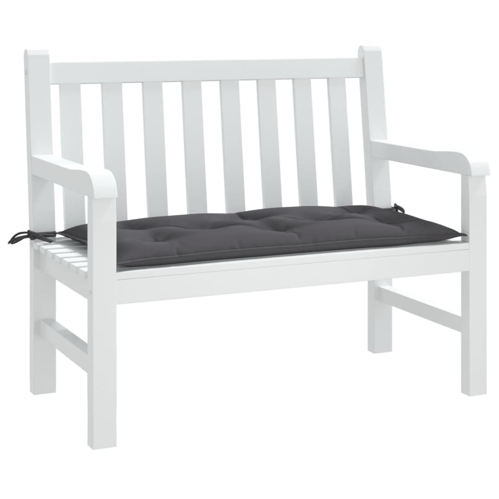 Cuscino per panchina da giardino antracite 110 cm tessuto Oxford