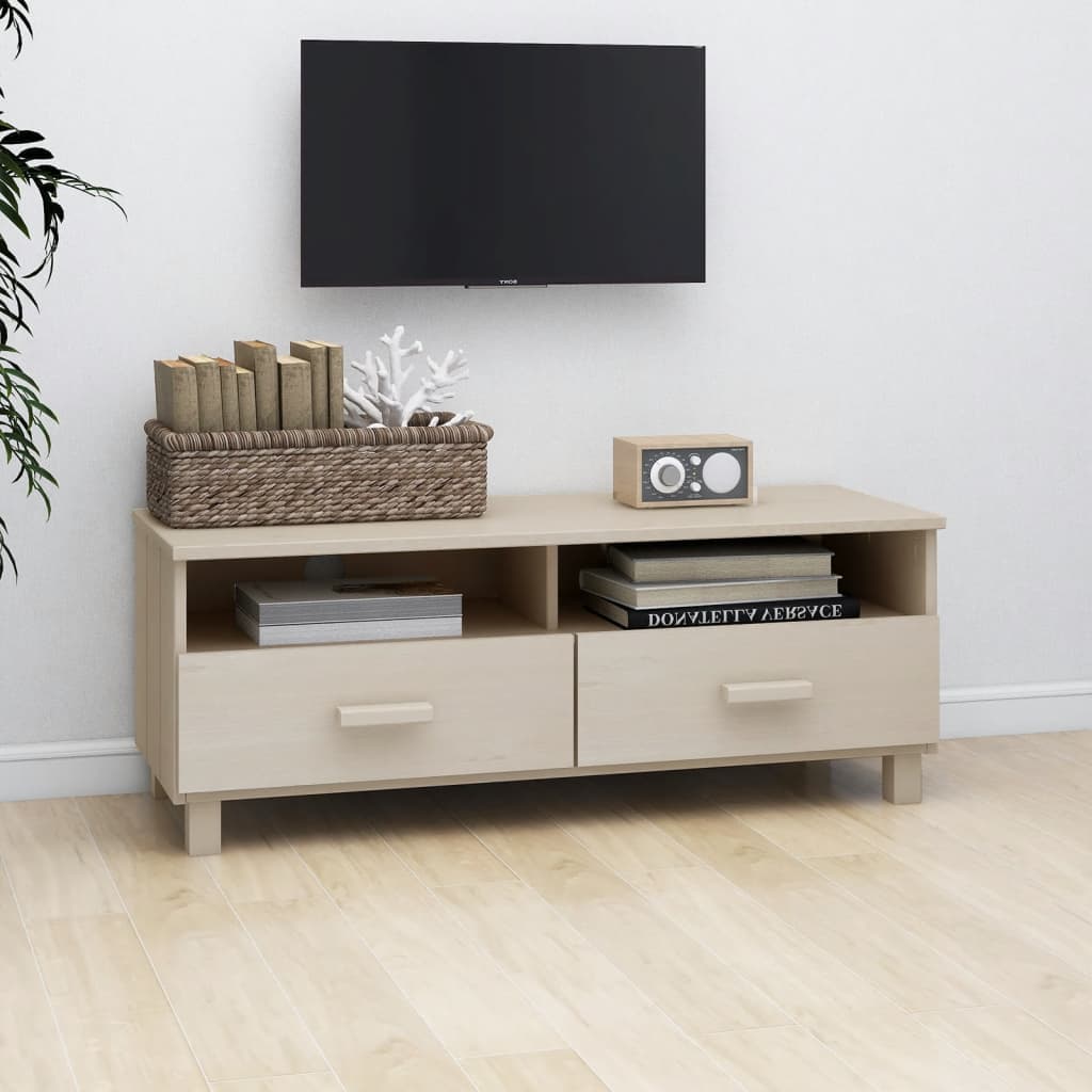 TV-Schrank Hamar Honigbraun 106 cm Kiefer