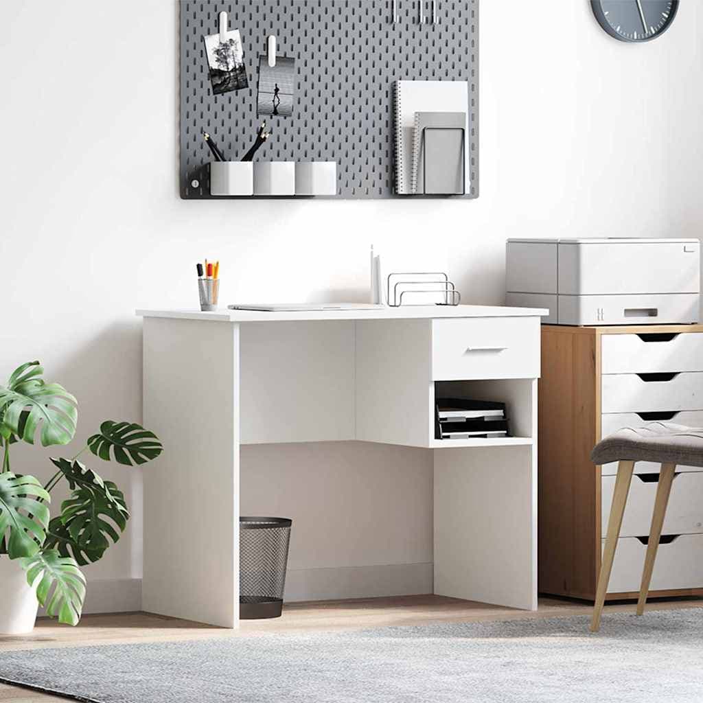 Bureau avec étagère 90 x 49 cm en bois