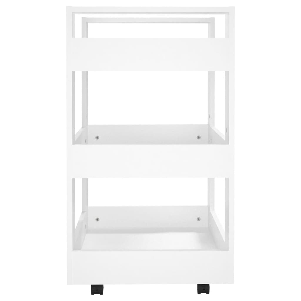 Chariot de cuisine 60 cm en panneau de bois, gris béton